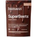 HumanN SuperBeets Heart Chews, Nitric Oxide and Blood Pressure Support, Grape Seed Extract & Non-GMO Beet Root Powder Energy Supplement, Chocolate Flavor, 60 Count