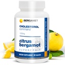 Cholestérol Command, Citrus Bergamot SuperFruit Supplement, 47% Bergamot Polyphénol Fraction (BPF) Formule brevetée, Fabriqué aux États-Unis, 1 mois, 90 capsules