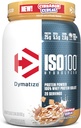 Dymatiser la poudre de protéines de lactosérum ISO100, Céréales de cannelle, 25g de protéines, 5,5g BCAA, moins de 120cal., sans gluten, 1g de gras, 1g de sucre, 2g de glucides (20 portions)
