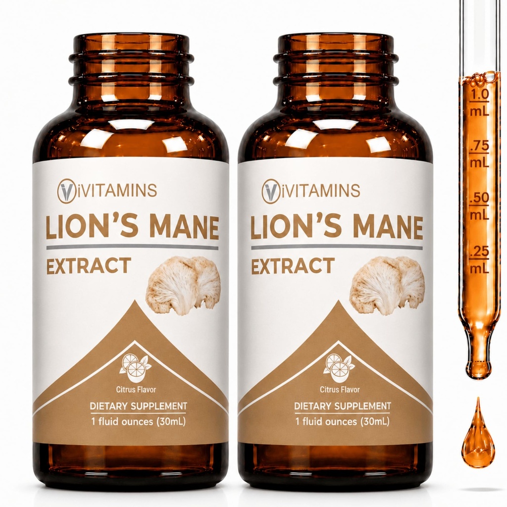 Lions Mane | Lions Mane Tincture for Memory, Focus & Clarity & Much More | Lion Mane Mushroom Supplement | (2 Pack)