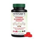 Gommies complexes de vitamine B – Vitamines complexes de haute puissance B Gommies avec du méthyle B12, du folate, de la biotine et de la vitamine C – non OGM, végétalien, sans gluten – 90 Gommies – fabriqués aux États-Unis