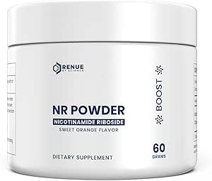 Renue By Science La nicotinamide riboside de 1000mg Poudre de nicotinamide - haute résistance NR Poudre NAD Flavor sublingual Citrus Burst.