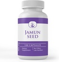 PURE ORIGINAL INGRÉDIENTS Capsules de graines de Jamun (100 Capsules) Toujours Pure, Pas d'additifs ou de remplissages, Verifié en laboratoire