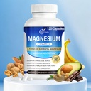 1200mg Magnesium Complex for Women & Men*, 8 Elemental with Magnesium Glycinate, Citrate, Malate, Taurate, Oxide, Carbonate, Aspartate, Orotate for Bones, Muscle, Recovery, Energy, Vegan, 120 Capsules