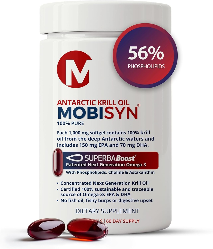 100 % huile de krill bio antarctique pur 1000mg, 60 jours, Omega 3, concentration maximale 56% Phospholipides, EPA Choline, Astaxanthine, prise sauvage, durable, soutient coeur, cerveau, pas d'huile de poisson