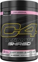 Cellucor C4 Ultimate Shred pré-entraînement poudre, supplément de métabolisme avec Cayenne Extract+300mg Caféine+TeaCrine+Dynamine - Cimonade rose, 20 portions