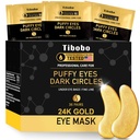 Under Eye Patches (36 Pairs) - 24K Gold Eye Masks Enriched with Abundant Collagen for Dark Circles, Puffy Eyes, Wrinkles - Gifts for Women Skin Care - Vegan & USA Tested