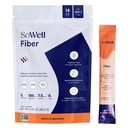 SoWell GLP-1 Fiber Apple Cinnamon Drink Mix Triple Fiber Blend with Probiotics, Magnesium for Digestive Support and Regularity, 14 Stick Packs
