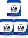 Nutricost EAA Powder 30 Servings (Blue Raspberry) - Essential Amino Acids - Non-GMO, Gluten Free, Vegetarian Friendly (Pack of 3)