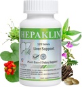 Hepaklin – Détox hépatique à base de plantes et formule de soutien pour la santé, 120 onglets