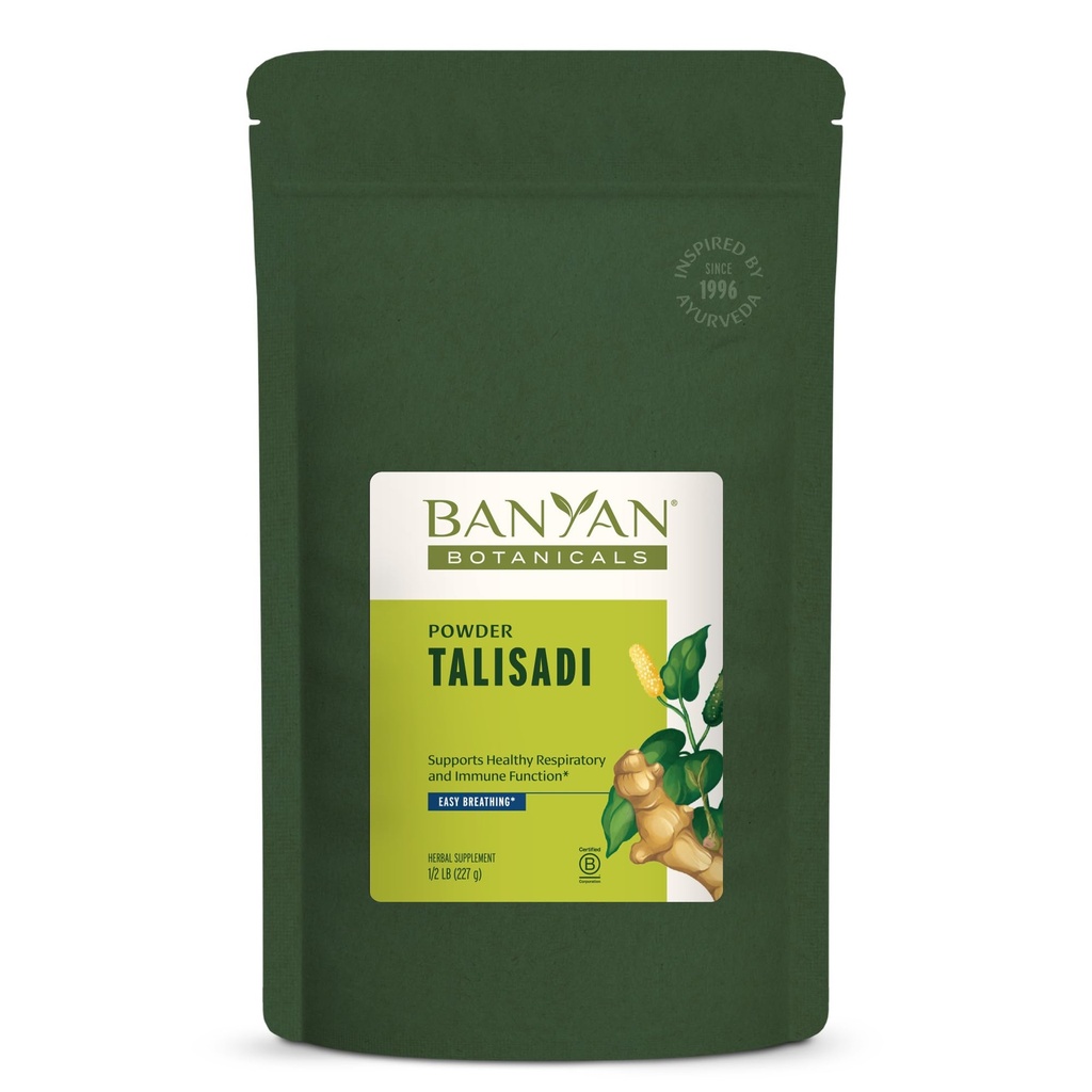 Banyan Botanicals Poudre de Talisadi – Supplément Immune organique – pour le soutien respiratoire et pulmonaire* – 1⁄2 lb – Vegan non OGM d'origine durable