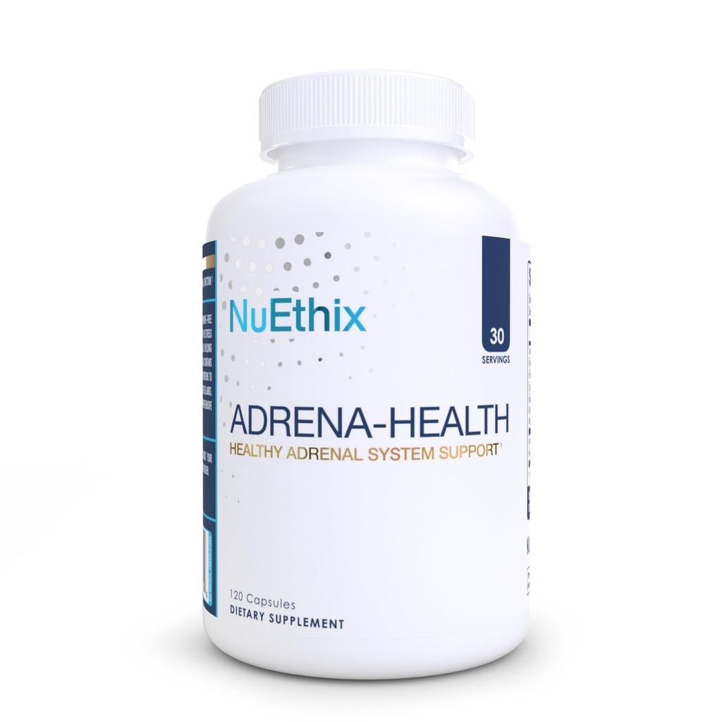 NuEthix Formules Adréna-Supplément diététique, Soutien Cortisol Santé, Niveaux d'énergie, Modération de l'humeur, Suppléments de soutien adrénal pour les femmes et les hommes, Supplément Fatigue - 120 Capsules