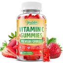 Vitamin C Gummies for Adults, Immune Support Supplement for Energy & Antioxidant Protection, Non-GMO, Vegan, Sugar-Free, Strawberry Flavor, 60 Count