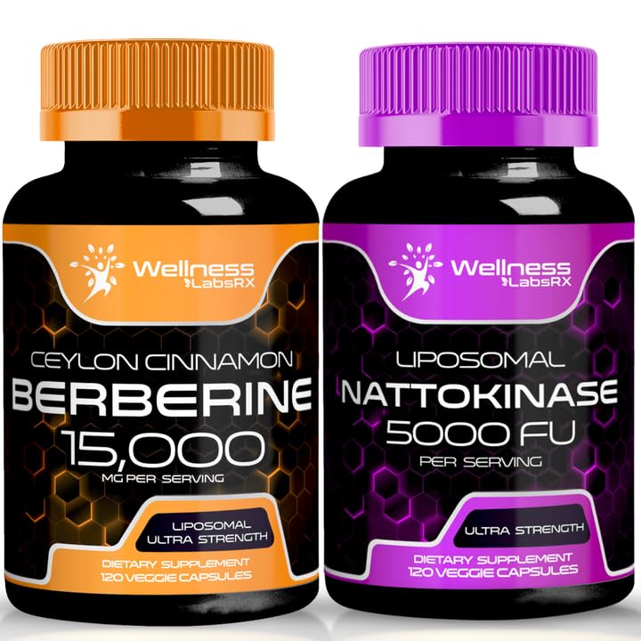 Nattokinase Supplement Capsules - 5000 FU - Enzymes de l'extrait de Natto japonais pur, soutien cardiaque et immunitaire
