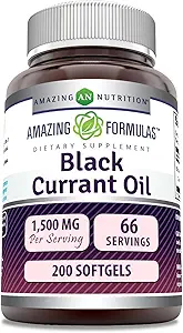Formules étonnantes Huile de Currant Noir 1500 Mg par portion