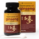 CHEONGHWA F&B Poudre de ginseng panax, 10% de ginsénoside (total 20 000mg, 4 mois d'approvisionnement), 4,23oz, +5 ans de croissance du ginseng panax rouge coréen, Focus & Immune Support, poudre ultra fine, non-OGM