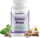 Formule de sommeil sérénienne : Rest-Boosting Magnésium Citrate W/Melatonine, Fleur de passion, Calcium et L-Theanine. Vitamines naturelles de sommeil profond pour adultes - 60 capsules, 30 jours d'approvisionnement