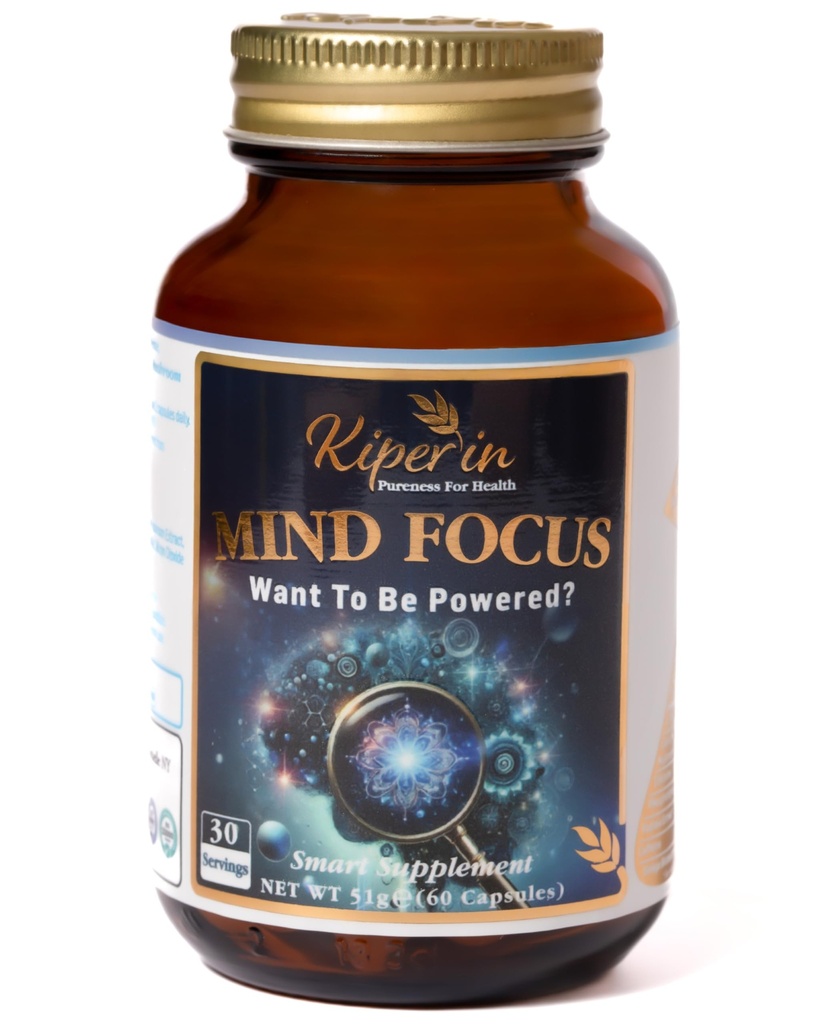 Mind Focus Smart Supplement | Clinically Proven | Lion’s Mane, Citicoline, Rhodiola, L-Theanine, Caffeine, Phosphatidylserine, Ginkgo Biloba | Boost Brain, Memory, Focus, Mental Clarity | 60 Capsules