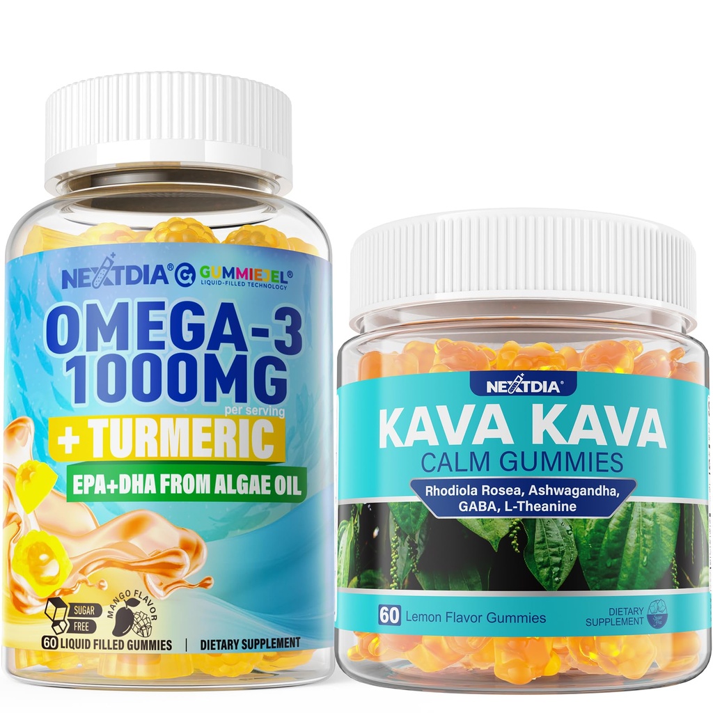 Omega3 + Turcuma, Gommies Kava Calme