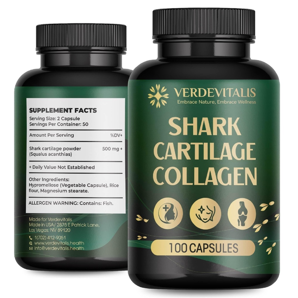 Fish Collagen Peptides Capsules – 100 Capsules | Fish Collagen Peptides | Supports Hair, Skin, Nails, Joints & Bones | Gluten-Free, Non-GMO | Made in USA