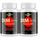DIM pour les hommes 750MG – Hormone Balance, Soutien Estrogénique pour les hommes, Supplément DIM, Detox, Vitalité et Fitness Performance–Chrysine et Black Pepper Extract, 60 Capsules (2 Bouteille)