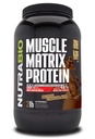 NutraBio Muscle Matrix Protéines en poudre - 25g de protéines par scoop - Whey Isolate et Micellar Casein Combo pour libération rapide et lente - Chocolat hollandais - 2 livres, 28 portions