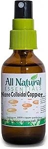 Nano Colloïdal Cuivre Colloïdal Minéraux Supplément Colloïdal Cuivre liquide Cuivre Minéral 2oz 240ppm Bouteille Kosher Certifié tout le cuivre colloïdal naturel pour adultes, hommes, femmes, enfants