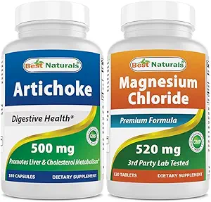 Meilleur extrait d'artichaut naturel 10000 mg et chlorure de magnésium 520 mg