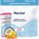 Nectar Hydration Packets - Electrolytes Powder Packets - Sugar Free & 0 Calorie - Organic Fruit Liquid Daily IV for Dehydration Relief & Rapid Rehydration (Fruit Punch 30 Pack)