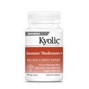 Kyolic Immune Mushrooms+ Dietary Supplement, 60 Capsules | Chaga, Cordyceps, Turkey Tail & Aged Garlic Extract, Mushroom & Herbal, Wellness & Energy Support