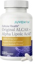 Juvenon Santé Cellulaire: Cœur, Supplément Cerveau avec Acétyl L-Carnitine et Biotine - Supporte la fonction NAD+, la production d'énergie, l'humeur, le métabolisme revitalisé, la concentration mentale et la clarté (60 comprimés)