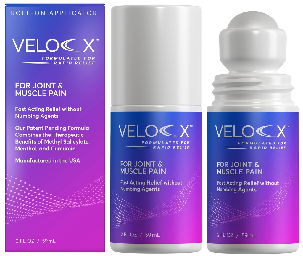 2OZ Roll-On for Joint & Muscle Pain, Curcumin+Wintergreen Oil+DMSO | Patented formula specially developed for hard to penetrate areas like, knees, lower back, hips.