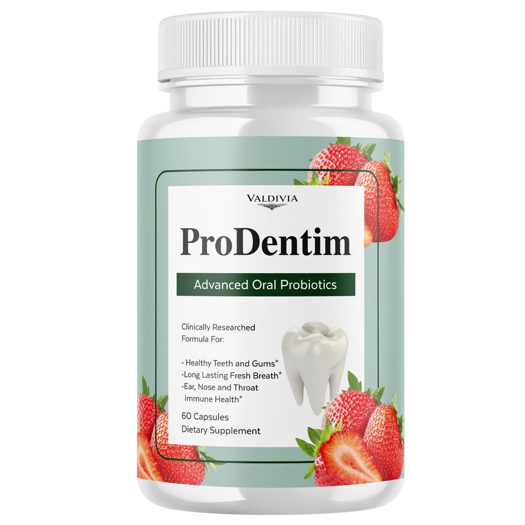 ProDentim Advanced Oral Health Probiotics– Advanced Formula for Healthy Gums, Teeth, Fresh Breath - Oral Probiotics for Bad Breath Support (60 Capsules for 1 Month)