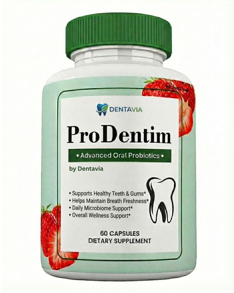 ProDentim Oral Probiotic Supplement – 4 Strain Formula for Gum Wellness & Fresh Breath Support – Daily Oral Wellness Capsules – Non Chewable – 60 Capsules