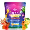 Magnesium Complex 12 in 1 - Magnesium Gummies 700mg with Glycinate, Citrate, Malate, Oxide, Taurate & More - Support Relaxation, Muscle Function, Nerve & Bone Health - Sugar Free Mixed Fruit 120 Count