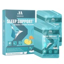 Fast Dissolving Sleep Strips, Natural Formula with L-Theanine & Vitamin B6, No Water Needed, Fall Asleep Faster, Honey Lemon, Sugar Free, Gluten Free, 20 Count