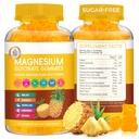 Magnesium Glycinate Gummies 600mg, Sugar Free Chewable Magnesium Gummies for Men & Women, Supports Evening Routine & Inner Balance, No Melatonin, Gluten Free, Non GMO, Vegan, 60 Days Supply