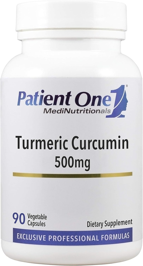 Patient Un curcumin curcuma 500 mg , supplément pour soutenir une réponse inflammatoire saine et plus* , avec extrait de poivre noir 90 capsules