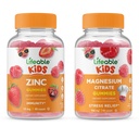 Magnésium Lifeable Kids + Zinc Kids, Gommies Bundle - Grande dégustation, supplément de vitamine, sans gluten, sans OGM, gommy à croquer