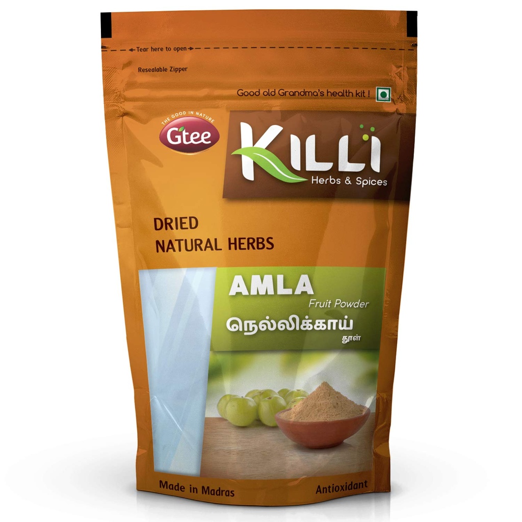 KILLI Amla | Nellikai | Usirikaya | Amalaki Fruit Powder, 100g