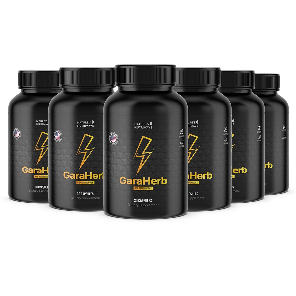 Garaherb – Daily Botanical Supplement with L-Citrulline, Maca, Velvet Bean, Pine Bark & Zinc – Natural Non-GMO Stimulant-Free Formula – Made in USA – 30 Capsules, 6 Month Supply