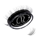 Lashify Curl 12mm Gossamer DIY Extensions de cils Recharge, Noir, Facile faux cils pour un look naturel