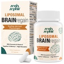 Suppléments Cerveau Liposomale pour Mémoire et Focus - Plasmalogène avec Curcumine et Vitamine E pour une meilleure absorption- Convient aux aînés, Adultes hommes et femmes santé cognitive, haute puissance 60 services