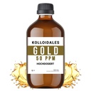 Solution d'or colloïdal, 50 PPM, 500ml, haute pureté 99,99%