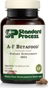 Processus standard Betafood A-F - Soutien du foie sans gluten, du métabolisme du cholestérol et du supplément de soutien de la véhicule bâclée avec vitamine A, iode, vitamine B6-360 Comprimés