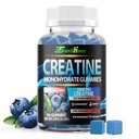 Creatine Monohydrate Gummies 5g (5000mg), Sugar-Free Creatine, Pre-Workout Energy & Muscle, Veg, Non-GMO, for Men & Women - 90 Count Blueberry Flavor