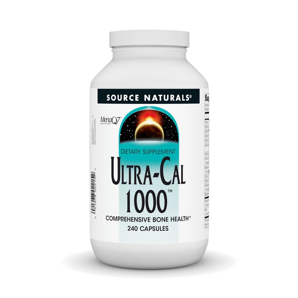 Source Naturals Ultra-Cal 1000, Comprehensive Bone Health* - 240 Capsules