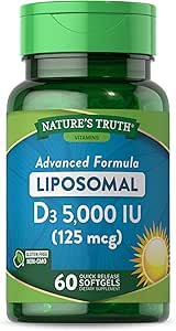 La vérité de la nature Vitamine liposomique D3.000 UI.60 Softgels.
