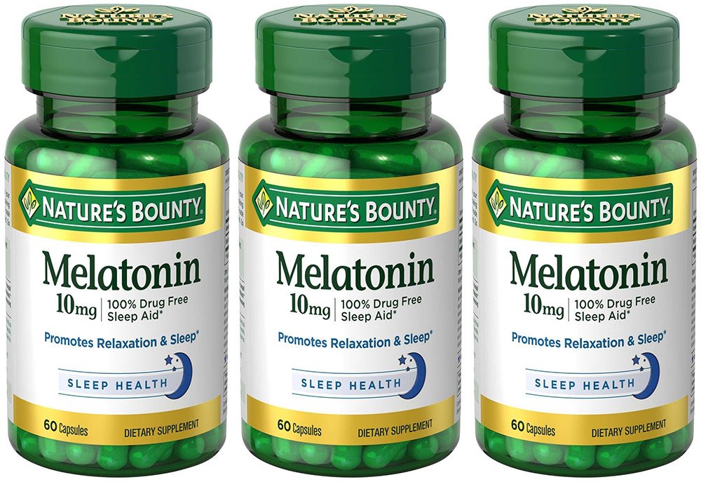 Melatonin 10 mg, 3 Bottles (60 Count)