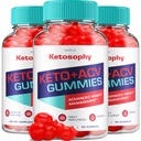 (3 Pack) KetoSophy Keto ACV Gummies - Advanced Weight Loss KetoSophy Keto Plus Gummies Weight Management Apple Cider Vinegar KetoSophy ACV Gummies Dietary Supplement Reviews Men Women (180 Gummies)